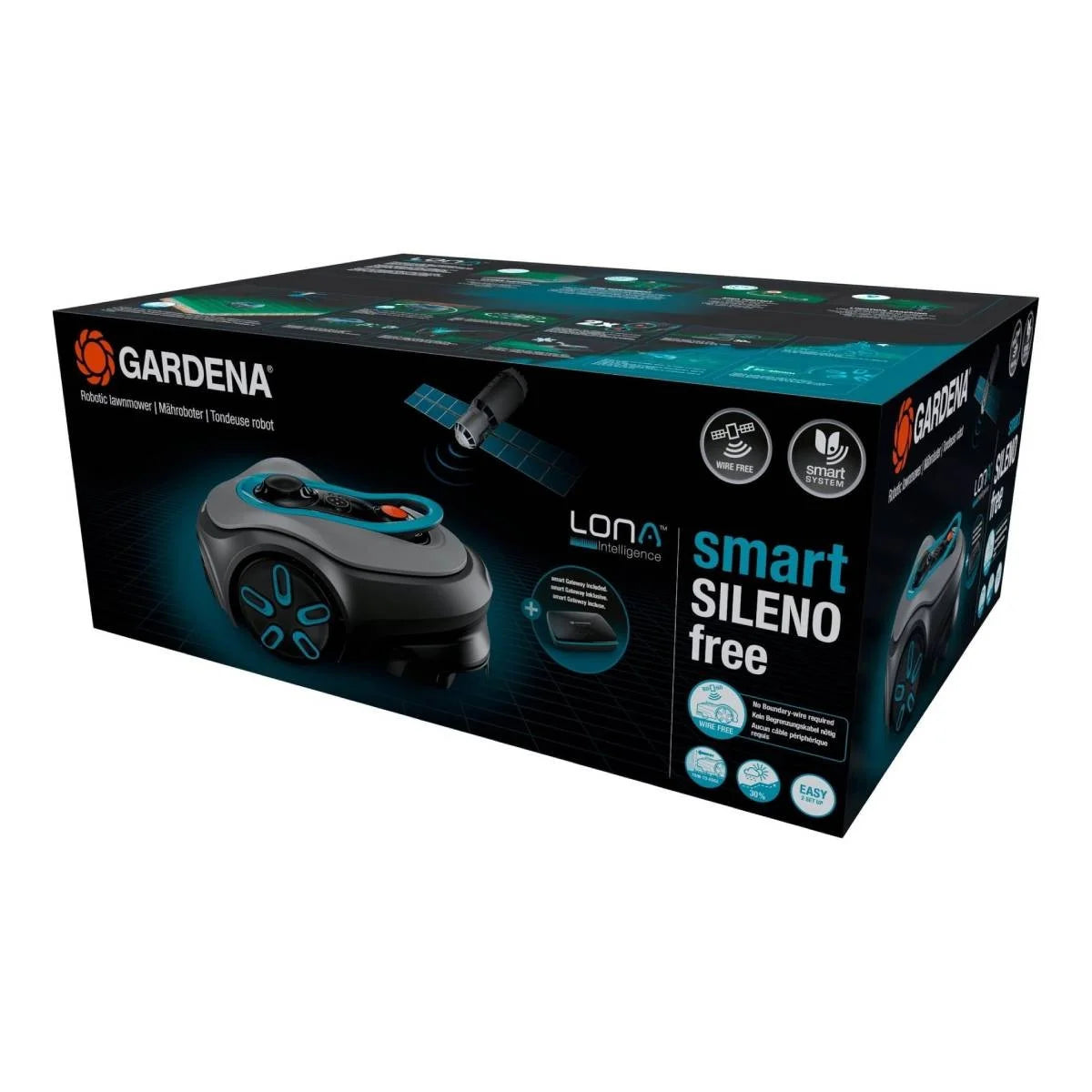 Corta Relvas Gardena Smart Sileno 600 m² - 19921-20