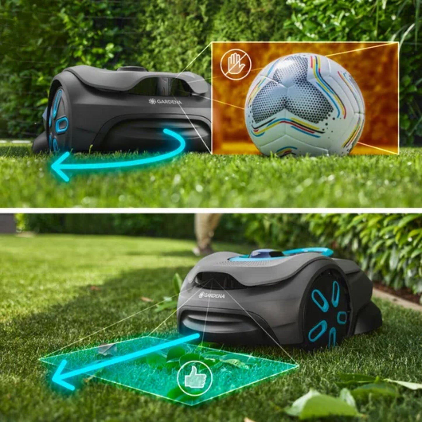 Robot Corta-Relva Gardena smart SILENO sense 600m² WiFi Preto