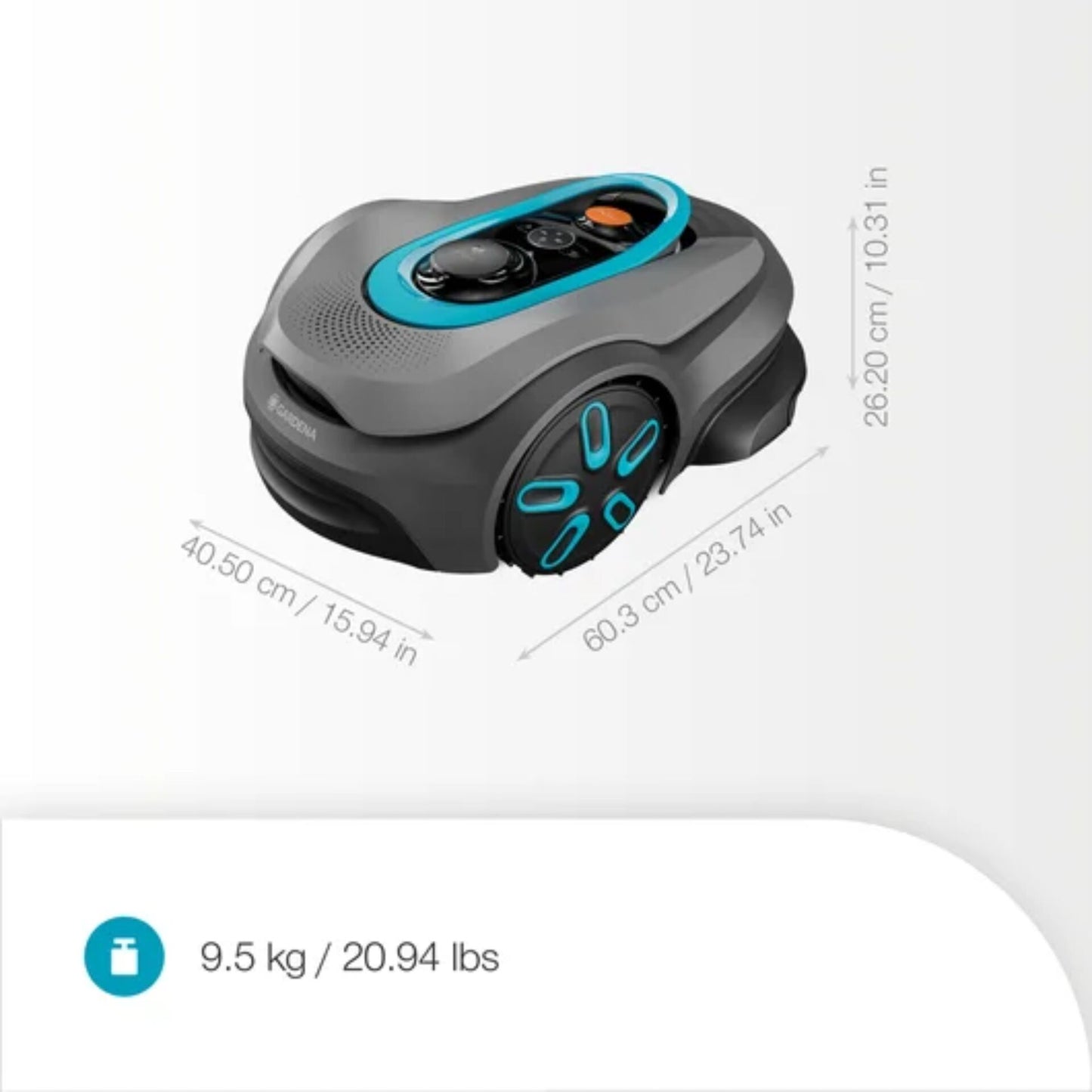 Robot Corta-Relva Gardena smart SILENO sense 600m² WiFi Preto