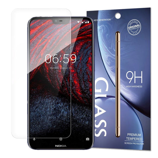 Tempered Glass 9H Screen Protector for Nokia 6.1 Plus / Nokia X6 2018 (packaging – envelope)_0