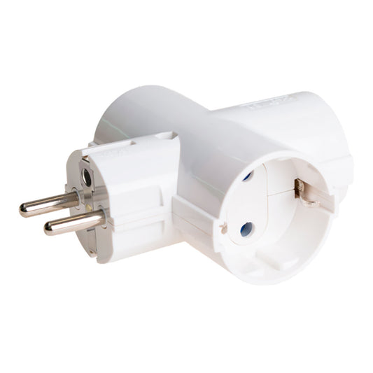 Adaptador schuko triplo 2p+t 16a 250v~ branco_0
