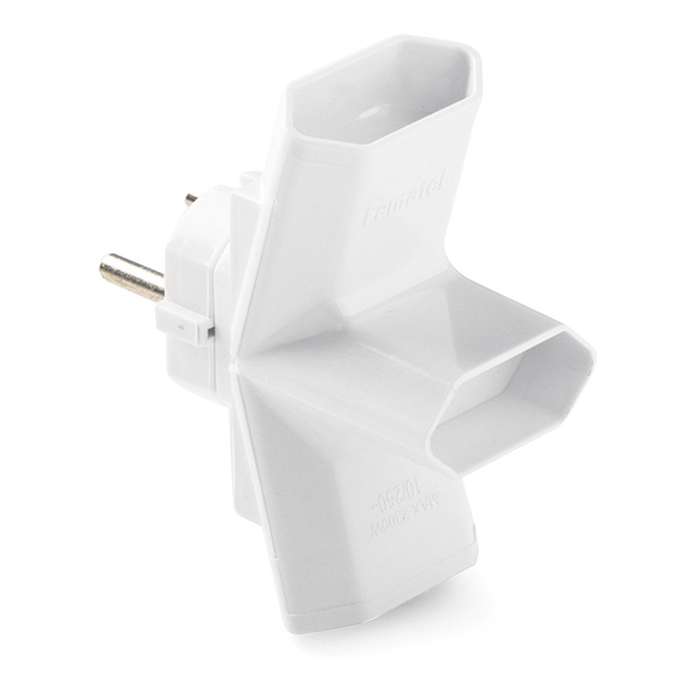 Conector bipolar triplo de 10 a 250 v com pinos de 4,8 mm, retractilado_0