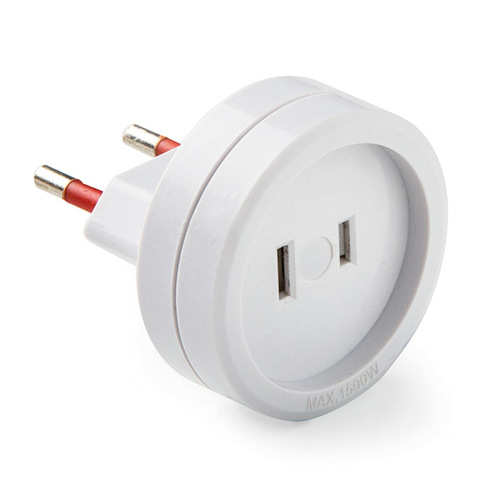 Adaptador europeu-americano, 6 a 250 v, branco, blister_0