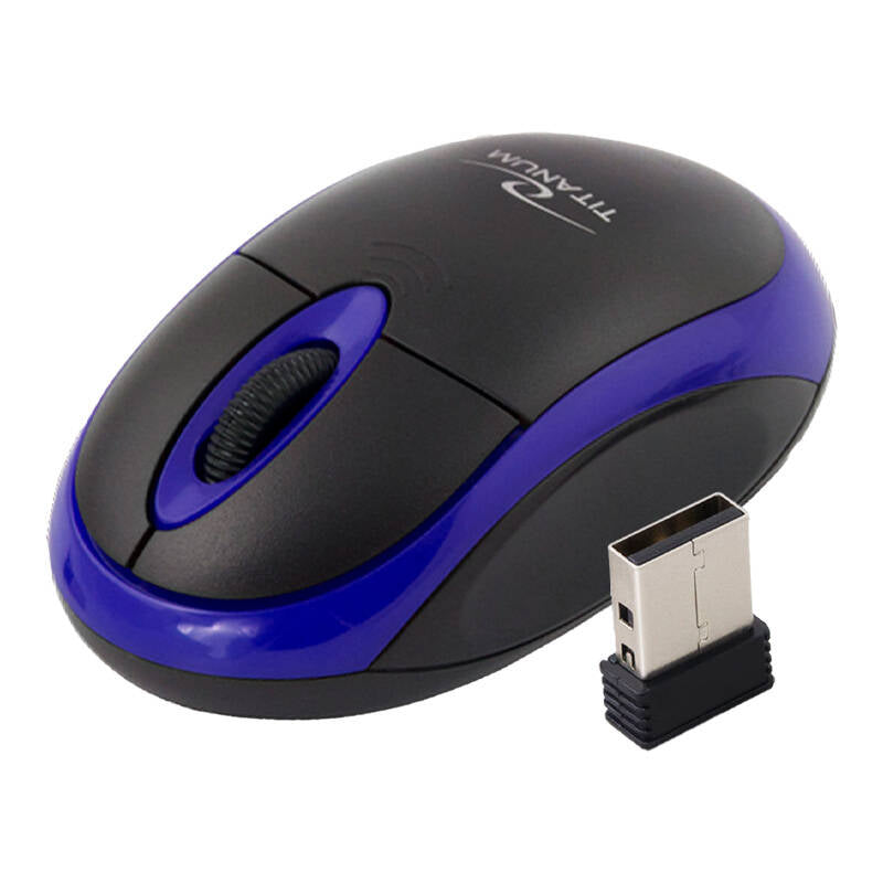 TITANUM WIRELESS 2.4GHZ OPTICAL MOUSE 3D USB VULTURE BLACK/BLUE_1