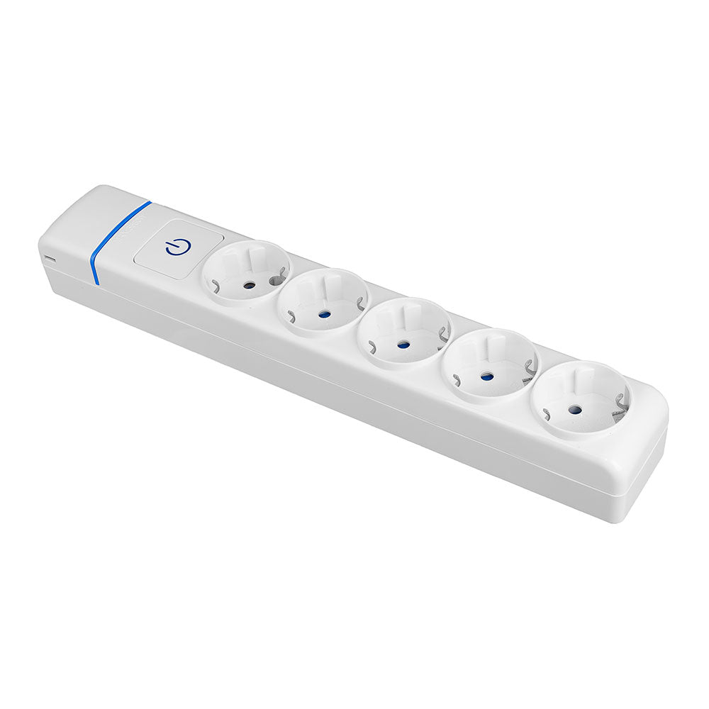 ExtensÃ£o com 5 tomadas 2p+t, 16a 250v com interruptor luminoso_0