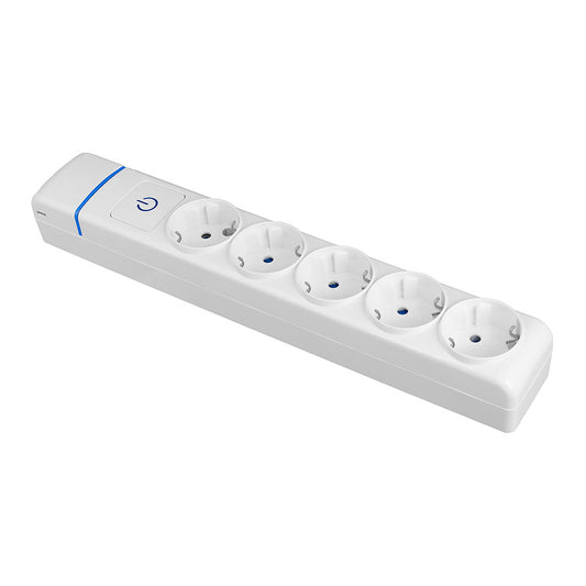 ExtensÃ£o com 5 tomadas 2p+t, 16a 250v com interruptor luminoso_0