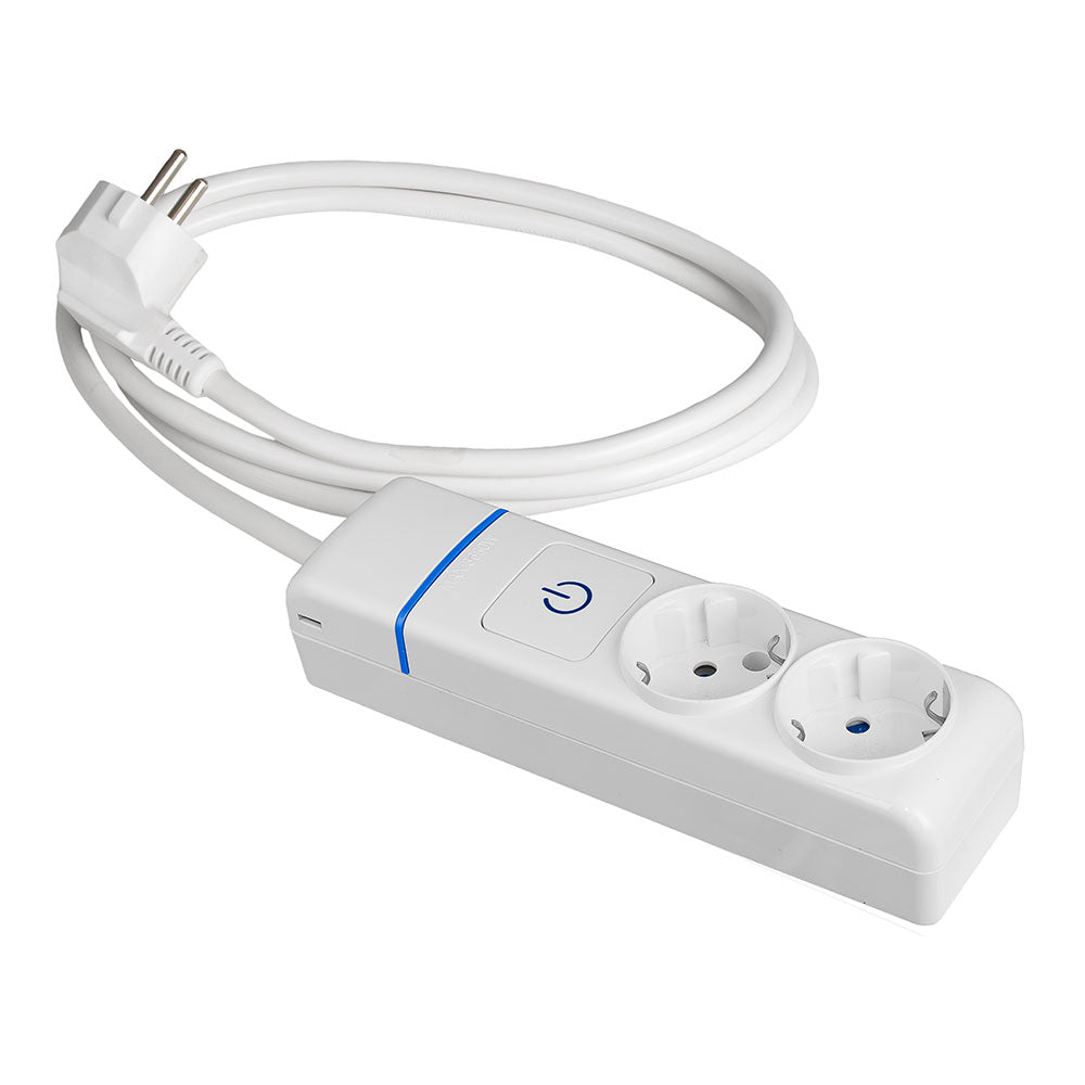 Cabo de extensÃ£o com 2 tomadas 2p+t, 16a 250v com interruptor iluminado, cabo de 1,5 m_0