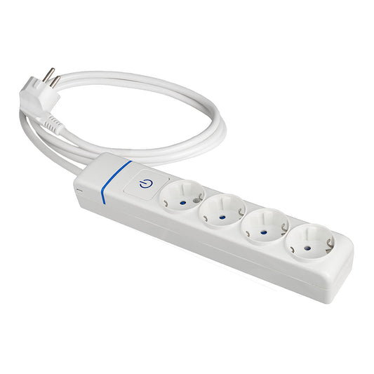 ExtensÃ£o com 4 tomadas 2p+t, 16a 250v com interruptor luminoso. cabo de 1,5m_0