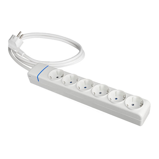 ExtensÃ£o com 6 tomadas 2p+t, 16a 250v 1.5m de cabo h05vv-f 3g 1,5 m_0