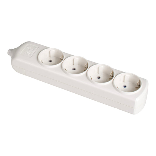 Tomada de superfÃ­cie bipolar 4 com tomadas t/tl 10/16a 250v cor branco_0