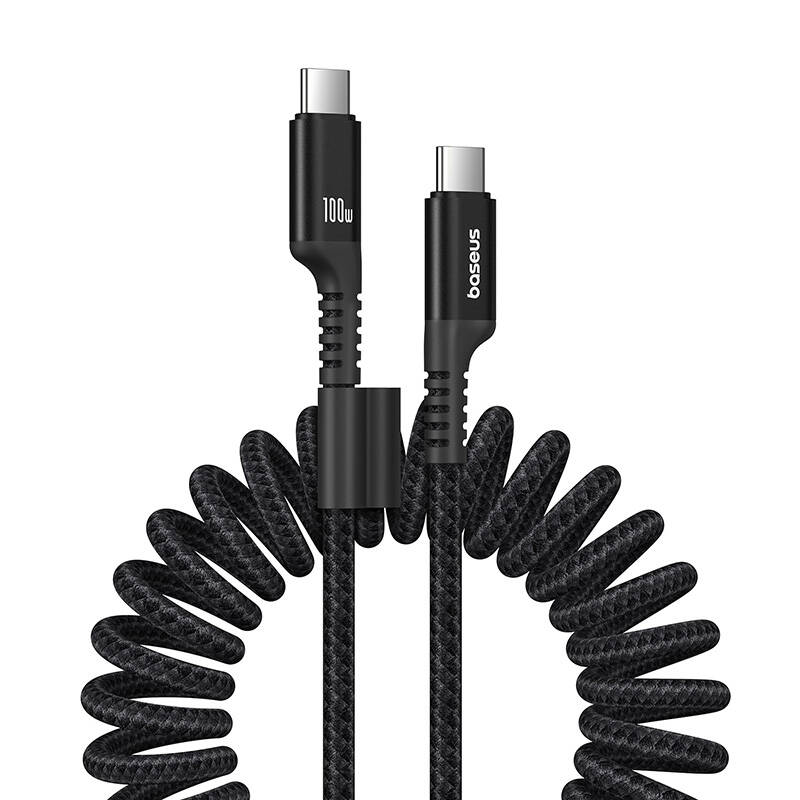 Fast Charging Cable USB-C to USB-C Baseus Fish-Eye 100W, 1m (black)_0