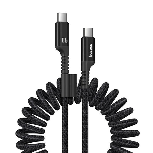 Fast Charging Cable USB-C to USB-C Baseus Fish-Eye 100W, 1m (black)_0