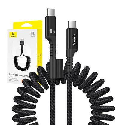 Fast Charging Cable USB-C to USB-C Baseus Fish-Eye 100W, 1m (black)_6