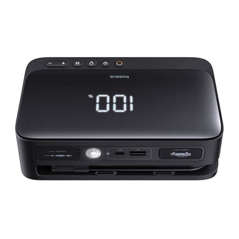 Jump starter Baseus Super Energy BS-CH013 4in1 600A with flashlight / powerbank 6000mAh / compressor - black_11