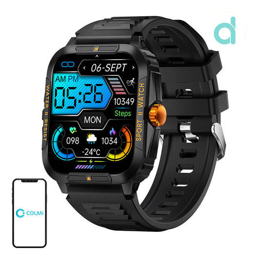 Colmi P76 smartwatch (black and orange)_0