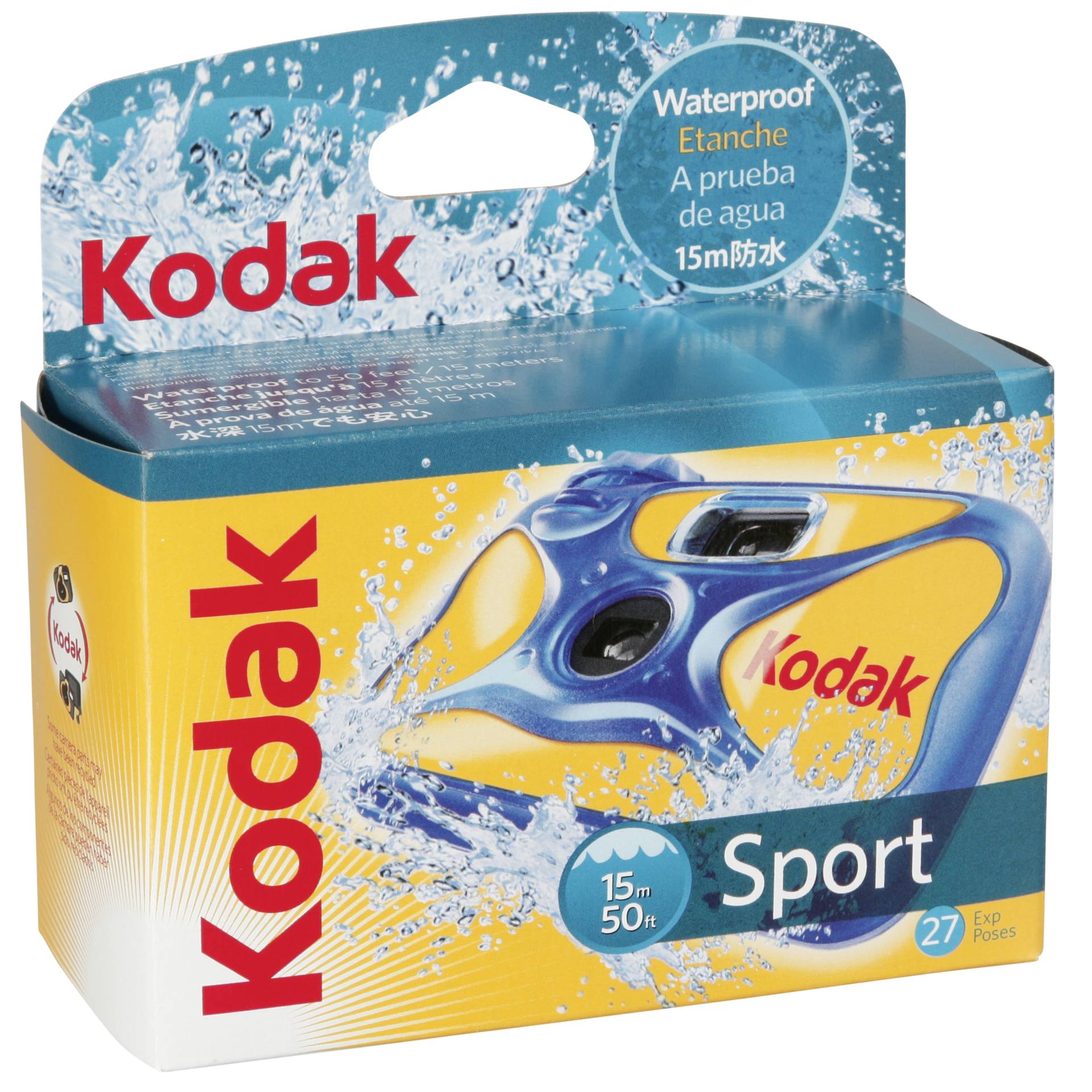 Câmara KODAK Desportiva à Prova de Água 27 Exposições_0