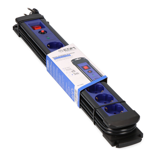 ExtensÃ£o com 8 tomadas com proteÃ§Ã£o + interruptor 3m_0