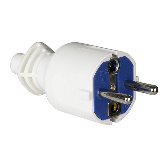 Ficha 2p+t 16a 250v pvc branco. fixaÃ§Ã£o de cabos abatÃ­vel solera 706cb_0