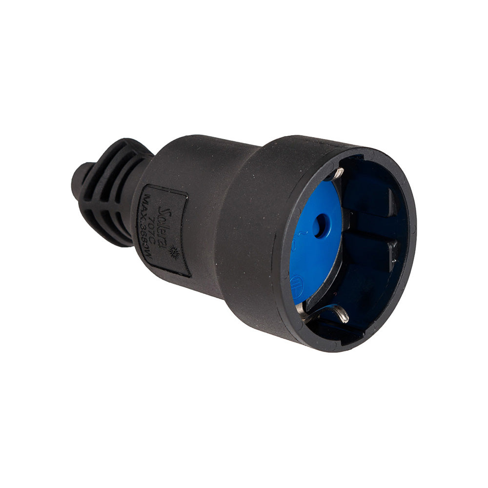 Ficha aÃ©rea pvc 16a 250v t/tl 4,8mm preta 707c (retractilada) solera_0