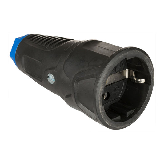 Tomada aÃ©rea de borracha 16a 250v t/tl ip20 4,8mm preto solera 17_0