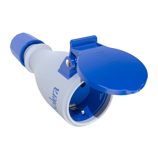 Ficha mÃ³vel bipolar com t/t lateral de 16a,250v elastÃ³mero branco_0