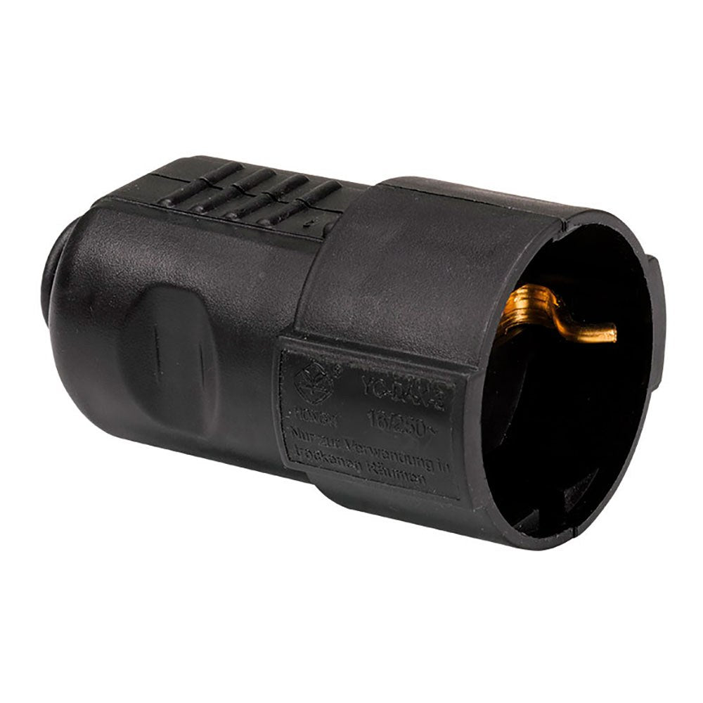 Tomada de ar schuko de 2 pinos +16 a 250 v~, preta_0