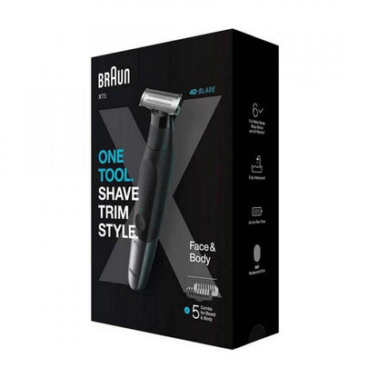 Máquina de Barbear Braun Series Xt5100 Face and Body Bateria + 6 Acessórios