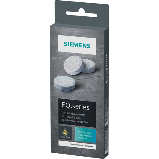 Pastilhas de Limpeza Siemens TZ80001A EQ 2in1 10 Unidades
