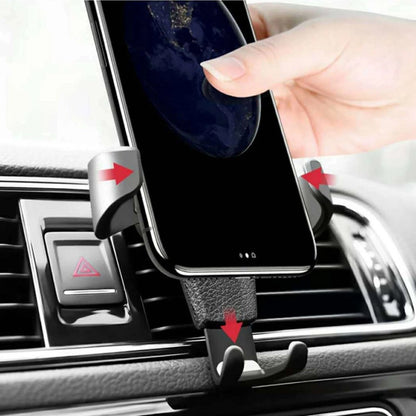 Car Holder H01 Black gravity car holder for the ventilation grille_11