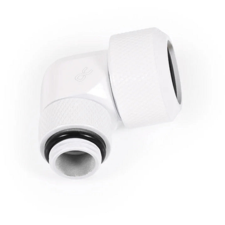 Fitting Alphacool Eiszapfen 13mm 90° G1/4 Rotativo Branco HardTube