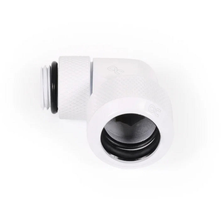 Fitting Alphacool Eiszapfen 13mm 90° G1/4 Rotativo Branco HardTube