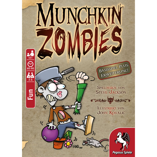 Jogo de Cartas Munchkin Zombies 1+2 Pegasus Alemão