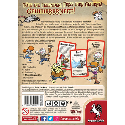 Jogo de Cartas Munchkin Zombies 1+2 Pegasus Alemão