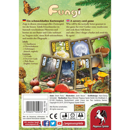 Pegasus Fungi Jogo de Cartas Estratégia 2 Jogadores Inglês