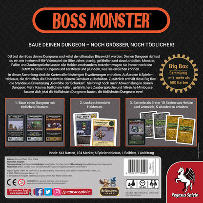 Jogo de Tabuleiro Pegasus Boss Monster Big Box Alemão 2-6 Jogadores