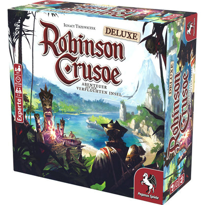 Jogo de Tabuleiro Pegasus Robinson Crusoe Deluxe Edition 1-4 Jogadores Alemão
