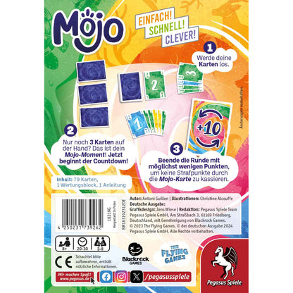 Jogo de Cartas Pegasus Mojo 2-8 Jogadores 8+