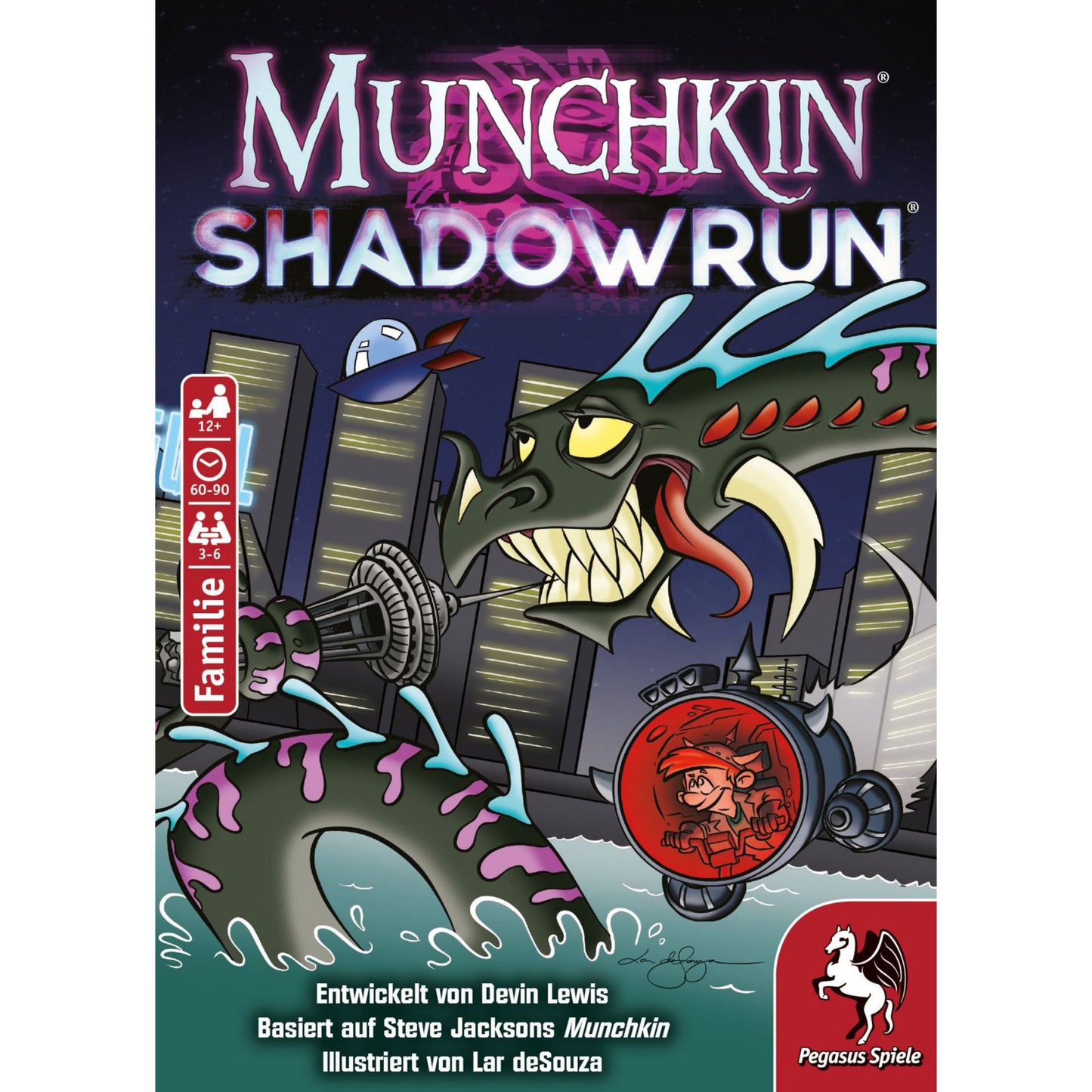 Jogo de Cartas Munchkin Shadowrun Pegasus Alemão