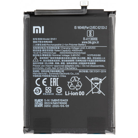 Bateria BN51 para Xiaomi Redmi 8 e Redmi 8A