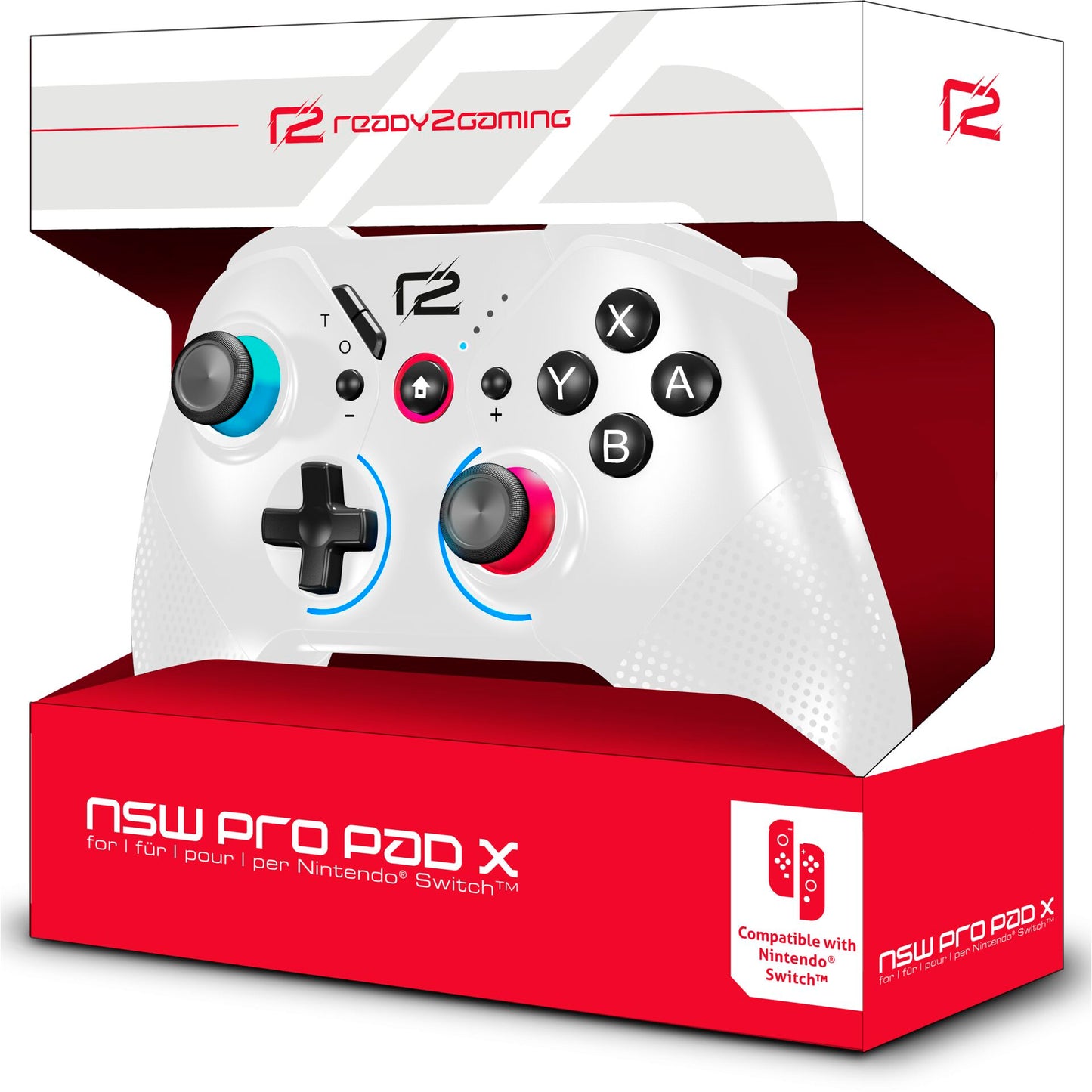 Comando ready2gaming Nintendo Switch Pro Pad X Branco