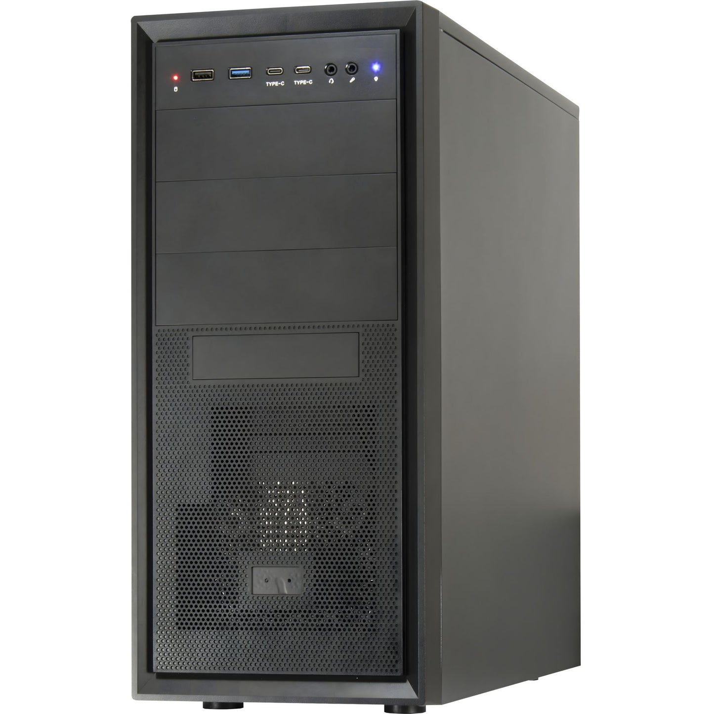Caixa ATX Inter-Tech IT-8862 Plaid Midi-Tower Preta