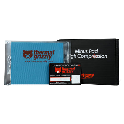 Adesivo Térmico Thermal Grizzly Minus Pad High Compression 120x100x4mm 2 Unidades