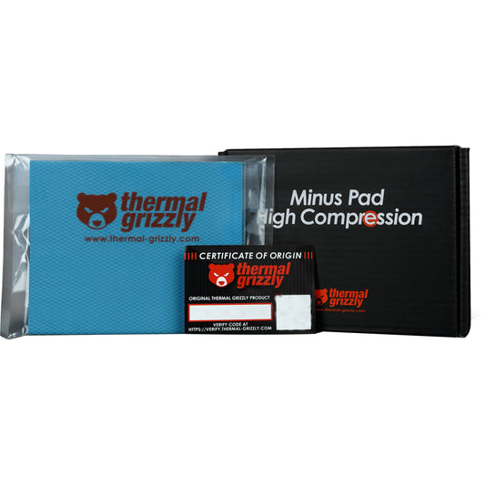 Adesivo Térmico Thermal Grizzly Minus Pad High Compression 120x100x5mm Pack 2
