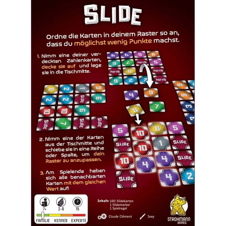 Jogo de Cartas Pegasus Slide 2-6 Jogadores 7+