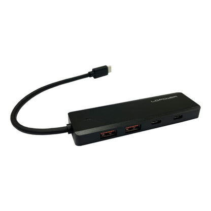 Hub USB LC-POWER / 4 Portas / Preto / LC-HUB-U3-4-C_1