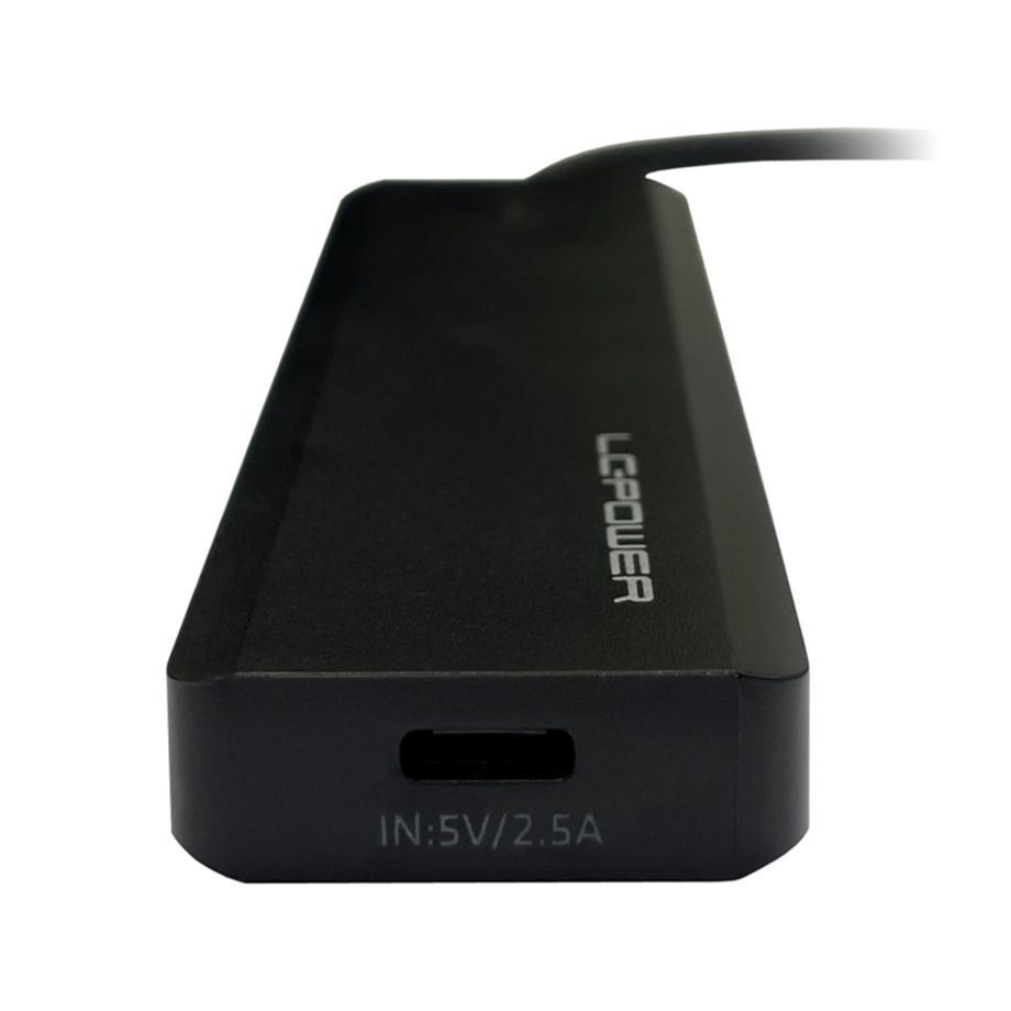 Hub USB LC-POWER / 4 Portas / Preto / LC-HUB-U3-4-C_0