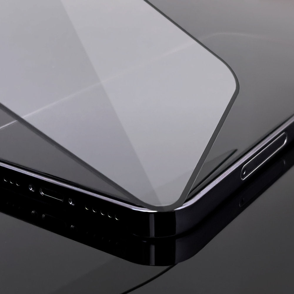 Wozinsky super tough full glue tempered glass full screen with frame case friendly Apple iphone xr / iphone 11 black_2