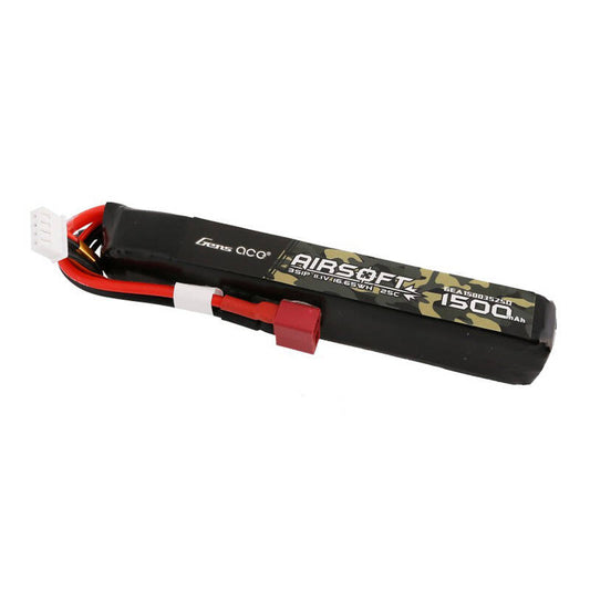 Gens ace 25C 1500mAh 3S1P 11.1V Airsoft Gun Lipo Battery with T Plug_0