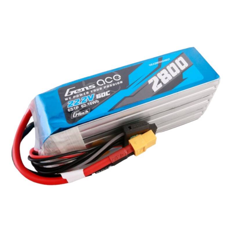 Gens ace G-Tech 2800mAh 22.2V 60C 6S1P Lipo Battery Pack with XT60 plug_1
