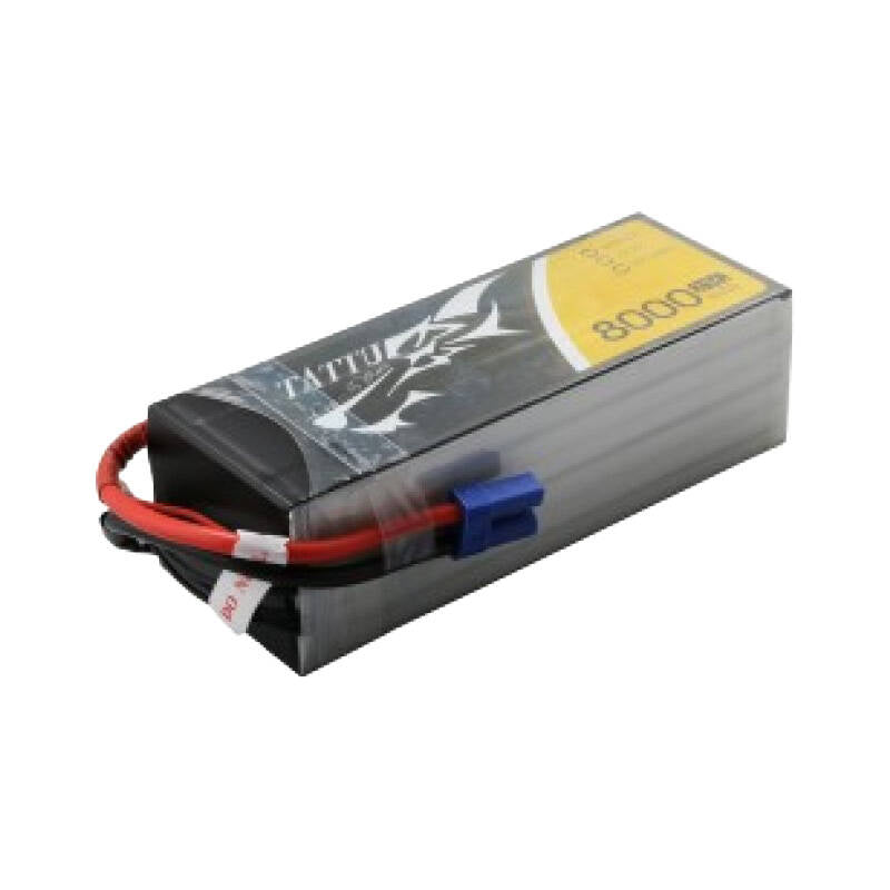 Tattu 8000mAh 22.2V 25C 6S1P Lipo Battery Pack with EC5_0